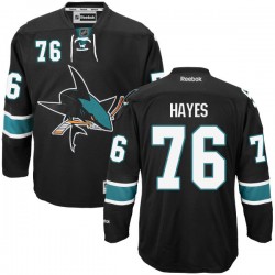 Authentic Reebok Adult Eriah Hayes Alternate Jersey - NHL 76 San Jose Sharks