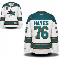 Authentic Reebok Women's Eriah Hayes Away Jersey - NHL 76 San Jose Sharks