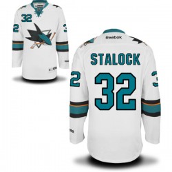 Authentic Reebok Adult Alex Stalock Away Jersey - NHL 32 San Jose Sharks
