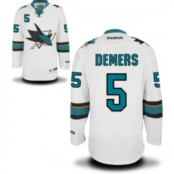 Premier Reebok Adult Jason Demers Away Jersey - NHL 5 San Jose Sharks