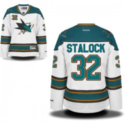 Authentic Reebok Women's Alex Stalock Away Jersey - NHL 32 San Jose Sharks