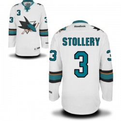 Authentic Reebok Adult Karl Stollery Away Jersey - NHL 3 San Jose Sharks
