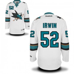 Authentic Reebok Adult Matt Irwin Away Jersey - NHL 52 San Jose Sharks