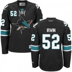 Authentic Reebok Women's Matt Irwin Alternate Jersey - NHL 52 San Jose Sharks