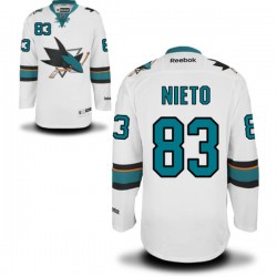 Authentic Reebok Adult Matt Nieto Away Jersey - NHL 83 San Jose Sharks