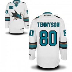 Authentic Reebok Adult Matt Tennyson Away Jersey - NHL 80 San Jose Sharks