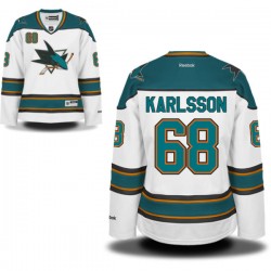 Premier Reebok Women's Melker Karlsson Away Jersey - NHL 68 San Jose Sharks