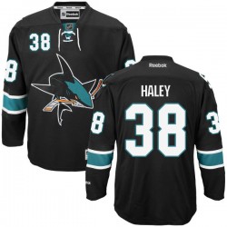 Premier Reebok Adult Micheal Haley Alternate Jersey - NHL 38 San Jose Sharks
