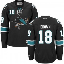 Premier Reebok Women's Mike Brown Alternate Jersey - NHL 18 San Jose Sharks
