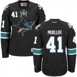 Authentic Reebok Women's Mirco Mueller Alternate Jersey - NHL 41 San Jose Sharks