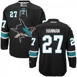 Authentic Reebok Adult Scott Hannan Alternate Jersey - NHL 27 San Jose Sharks