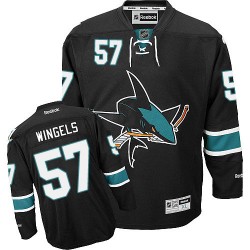 Authentic Reebok Adult Tommy Wingels Third Jersey - NHL 57 San Jose Sharks