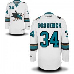Authentic Reebok Adult Troy Grosenick Away Jersey - NHL 34 San Jose Sharks