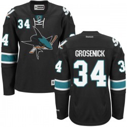 Authentic Reebok Women's Troy Grosenick Alternate Jersey - NHL 34 San Jose Sharks