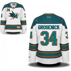 Authentic Reebok Women's Troy Grosenick Away Jersey - NHL 34 San Jose Sharks