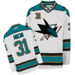 Authentic Reebok Adult Antti Niemi Jersey - NHL 31 San Jose Sharks