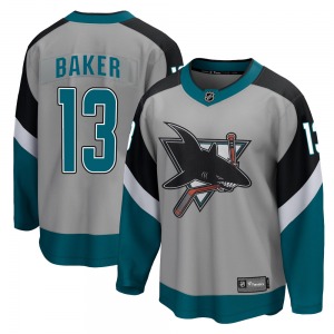 Breakaway Fanatics Branded Youth Jamie Baker Gray 2020/21 Special Edition Jersey - NHL San Jose Sharks