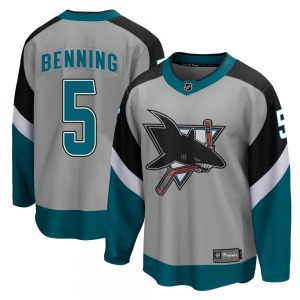 Breakaway Fanatics Branded Youth Matt Benning Gray 2020/21 Special Edition Jersey - NHL San Jose Sharks