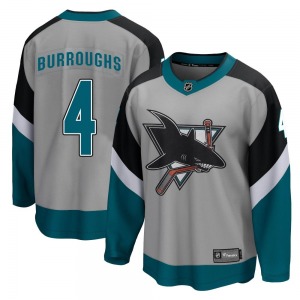 Breakaway Fanatics Branded Youth Kyle Burroughs Gray 2020/21 Special Edition Jersey - NHL San Jose Sharks