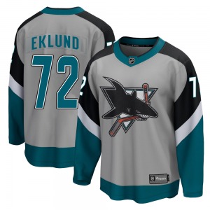 Breakaway Fanatics Branded Youth William Eklund Gray 2020/21 Special Edition Jersey - NHL San Jose Sharks