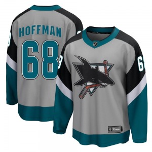 Breakaway Fanatics Branded Youth Mike Hoffman Gray 2020/21 Special Edition Jersey - NHL San Jose Sharks