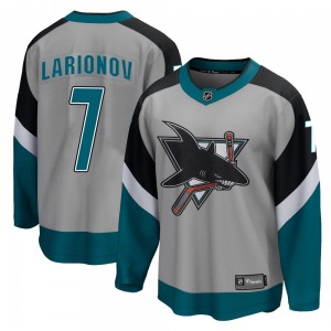 Breakaway Fanatics Branded Youth Igor Larionov Gray 2020/21 Special Edition Jersey - NHL San Jose Sharks