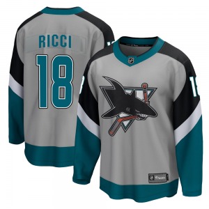 Breakaway Fanatics Branded Youth Mike Ricci Gray 2020/21 Special Edition Jersey - NHL San Jose Sharks