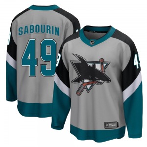 Breakaway Fanatics Branded Youth Scott Sabourin Gray 2020/21 Special Edition Jersey - NHL San Jose Sharks