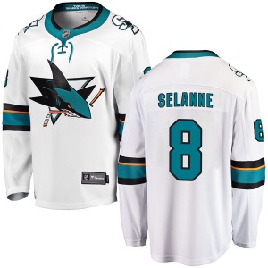 Breakaway Fanatics Branded Adult Teemu Selanne White Away Jersey - NHL San Jose Sharks