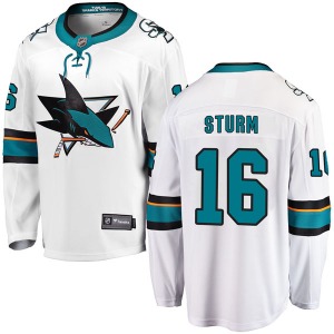 Breakaway Fanatics Branded Adult Marco Sturm White Away Jersey - NHL San Jose Sharks