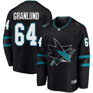 Breakaway Fanatics Branded Youth Mikael Granlund Black Alternate Jersey - NHL San Jose Sharks