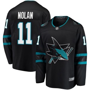 Breakaway Fanatics Branded Youth Owen Nolan Black Alternate Jersey - NHL San Jose Sharks