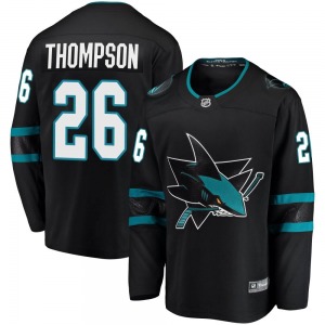 Breakaway Fanatics Branded Youth Jack Thompson Black Alternate Jersey - NHL San Jose Sharks