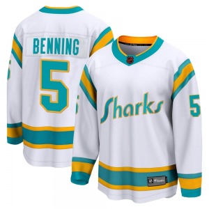Breakaway Fanatics Branded Youth Matt Benning White Special Edition 2.0 Jersey - NHL San Jose Sharks