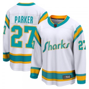 Breakaway Fanatics Branded Youth Scott Parker White Special Edition 2.0 Jersey - NHL San Jose Sharks
