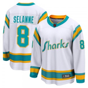 Breakaway Fanatics Branded Youth Teemu Selanne White Special Edition 2.0 Jersey - NHL San Jose Sharks
