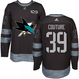Authentic Youth Logan Couture Black 1917-2017 100th Anniversary Jersey - NHL San Jose Sharks
