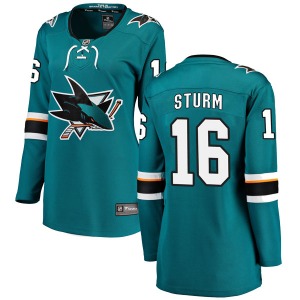 Breakaway Fanatics Branded Women's Marco Sturm Teal Home Jersey - NHL San Jose Sharks