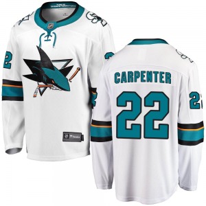 Breakaway Fanatics Branded Youth Ryan Carpenter White Away Jersey - NHL San Jose Sharks