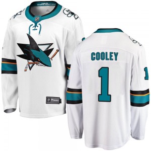 Breakaway Fanatics Branded Youth Devin Cooley White Away Jersey - NHL San Jose Sharks