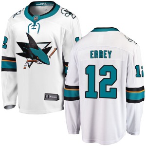 Breakaway Fanatics Branded Youth Bob Errey White Away Jersey - NHL San Jose Sharks
