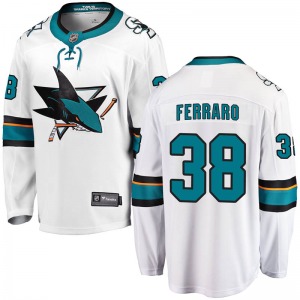 Breakaway Fanatics Branded Youth Mario Ferraro White Away Jersey - NHL San Jose Sharks