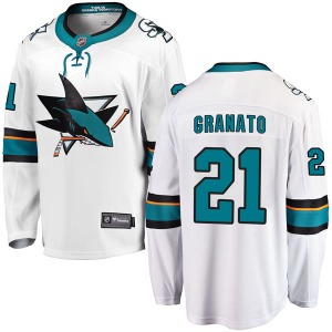 Breakaway Fanatics Branded Youth Tony Granato White Away Jersey - NHL San Jose Sharks