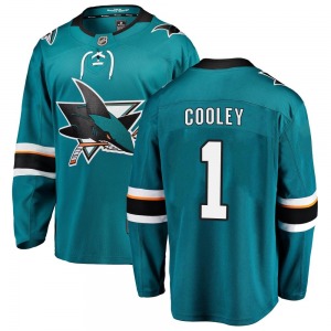 Breakaway Fanatics Branded Youth Devin Cooley Teal Home Jersey - NHL San Jose Sharks