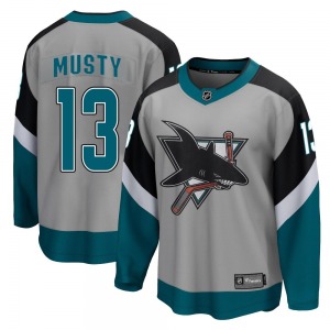 Breakaway Fanatics Branded Youth Quentin Musty Gray 2020/21 Special Edition Jersey - NHL San Jose Sharks