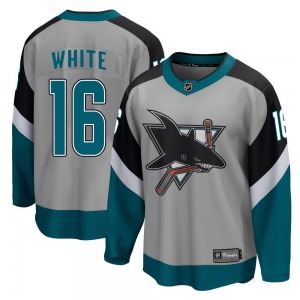 Breakaway Fanatics Branded Youth Colin White White Gray 2020/21 Special Edition Jersey - NHL San Jose Sharks
