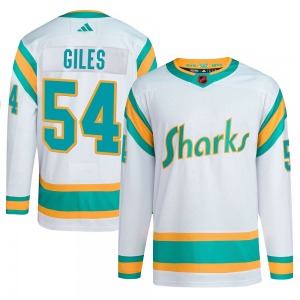 Authentic Adidas Adult Patrick Giles White Reverse Retro 2.0 Jersey - NHL San Jose Sharks