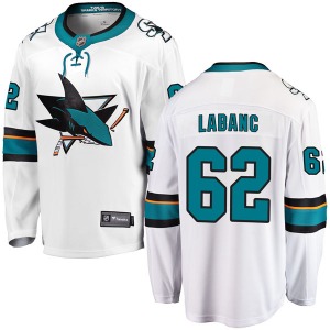 Breakaway Fanatics Branded Adult Kevin Labanc White Away Jersey - NHL San Jose Sharks