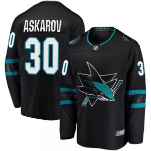 Breakaway Fanatics Branded Youth Yaroslav Askarov Black Alternate Jersey - NHL San Jose Sharks