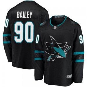 Breakaway Fanatics Branded Youth Justin Bailey Black Alternate Jersey - NHL San Jose Sharks